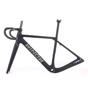 Fabrik preis XS/S/<span class=keywords><strong>M</strong></span>/L/XL Gabel versatz 50mm Sattelstütze 27,2mm Carbon Kies Scheiben brems rahmenset Zum Fahren - Product Image 4