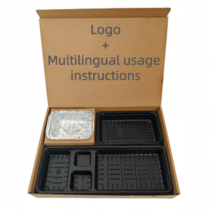 <strong>Disposable</strong> Steel Takeaway Barbecue Food Box with Multiple Sizes Custom Logo Folding Camp Grill for Outdoor Use - Product Image 1