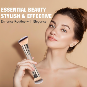 <span class=keywords><strong>Brocha</strong></span> de Maquillaje de Doble Punta <span class=keywords><strong>para</strong></span> Base y Corrector, <span class=keywords><strong>para</strong></span> Iluminar, Disimular y Contornear Grandes Áreas, con Mango de Madera - Product Image 6
