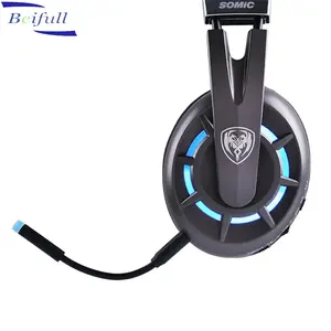 Somic G939 diadema auriculares inalámbricos para juegos con micrófono Air Virtual 7,1 Surround Stereo