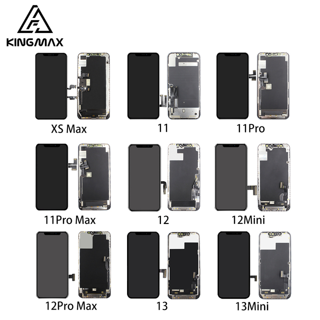 Wholesale Screen Display for iPhone X XR XS 11 12 Mini 13 Original Oled LCD Assembly Repair Parts 14 15 Plus 16 Pro Max 17 Air