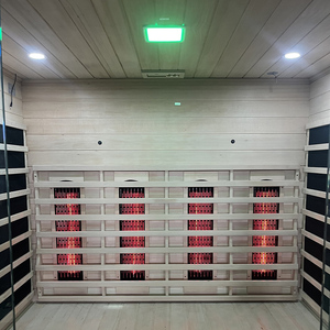 Традиционная гибридная инфракрасная сауна из цельного канадского кедра на 1-4 человека с полным спектром излучения для улицы, в продаже - Product Image 5