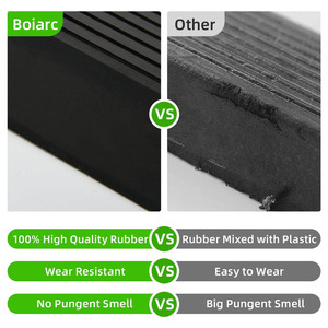 عتبة باب من المطاط للكراسي المتحركة ، سعتها من الرطل ، درج باب شديد التحمل للدراجات الكهربائية والكراسي الكهربائية - Product Image 3