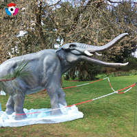 Modèle d'éléphant préhistorique animatronique sur mesure, taille réelle, modèle de Platypus, fabrication sur mesure pour les zoos et les parcs naturels