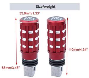 Repose-pieds arrière en aluminium pour moto, pédales, repose-pieds pour scooter, accessoires pour motos, systèmes de carrosserie - Product Image 2