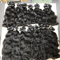 Extensiones de Cabello Humano Natural Liso y Rizado Birmano, Paquetes de Cabello Virgen con Puntas Completas para Venta al por Mayor