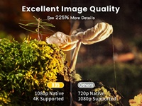 360 ° Mini Proyector Portátil 4K con WiFi 6, Enfoque Automático, 1080P Nativo, 450ANSI, para Cine en Casa y Exteriores, Compatible con Smartphones y Laptops