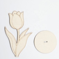 Jouet de décoration de table en bois à colorier soi-même, fleurs à peindre, ornements pour la peinture et la décoration