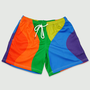 Short en maille de basket-ball de grande taille The Trending Current, short en maille avec logo personnalisé de différentes couleurs et designs pour hommes - Product Image 1