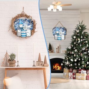 Autocollant mural en <span class=keywords><strong>bambou</strong></span> et bois, style Art Déco, avec nains de Noël, pour la décoration de la maison, des portes et des murs de fond - Product Image 4