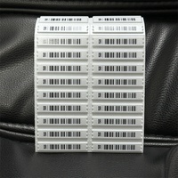 Étiquette souple AM DR Type 45x11x2mm blanche désactivable avec code-barres pour la vente au détail