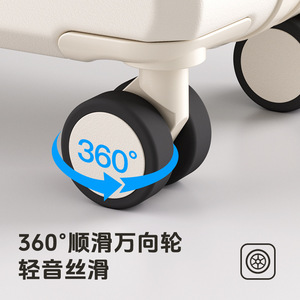 กระเป๋าเดินทางแบบล้อลาก 20 ซม. ลายทาง พร้อมกุญแจล็อค ทนทาน ล้อหมุนได้ 360 องศา รุ่นสปริง 2024 Mother Box - Product Image 4