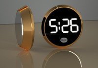 Leuchtende Auto Digitaluhr Mini Air Vent LED Uhr mit Aufkleber Air Outlet Uhr Uhr für das Styling von Autozubehör