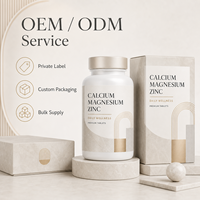 Compléments alimentaires de haute puissance 1,2 g 100 comprimés Calcium Fer Zinc Sélénium avec Vitamine D3 pour la récupération des personnes âgées et l'immunité Vente en gros