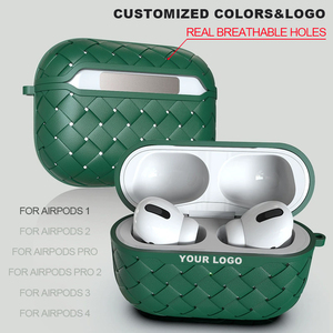 <span class=keywords><strong>Custodia</strong></span> <span class=keywords><strong>in</strong></span> <span class=keywords><strong>Pelle</strong></span> Intrecciata all'Ingrosso per <span class=keywords><strong>Apple</strong></span> AirPods Pro 1 2 3 4 Spedizione Rapida da Magazzini USA e UE - Product Image 2