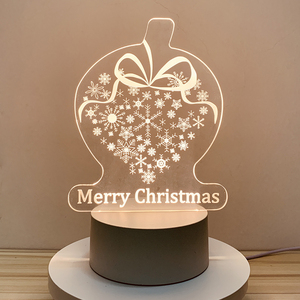 Newish DIY benutzer definierte Foto kreative 3D-Illusion Anime Lampa ras Kinderzimmer Acryl Tisch Schreibtisch Basis USB LED Weihnachts nacht Licht - Product Image 6