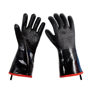 Guanti da Barbecue in Neoprene Resistenti ad Alte Temperature, Impermeabili e Ignifughi, 14/18 Pollici, per Grigliate e Cucina - Product Image 2