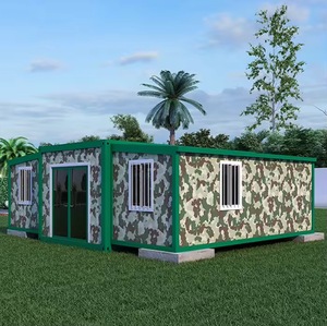 20 ft 40 ft bão bằng chứng đúc sẵn gấp mở rộng an ninh container sống nhà <span class=keywords><strong>5</strong></span> phòng ngủ với phòng tắm và nhà bếp - Product Image 1