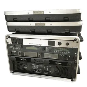 6U Kunststoff Flight case DJ Verstärker drahtloses Mikrofon Audio Equipment System