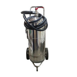 Extincteur à chariot en acier inoxydable SS304/SS316 de haute qualité, personnalisé en usine, 25 kg/50 kg/75 kg, poudre sèche/mousse/eau - Product Image 1