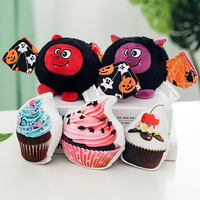 Mainan Anjing Boneka Kelelawar Halloween, Mainan Kunyah Hewan Peliharaan Berbunyi, Boneka Lucu Interaktif untuk Anak Anjing, Grosir Mainan Hewan Peliharaan Boneka Halloween untuk Liburan