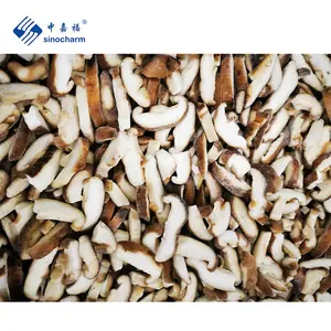 Sinocharm BRC A IQF Frozen Shiitake Mushroom Wholesale Price 10kg Bulk Cultivation Frozen Shiitake Slice