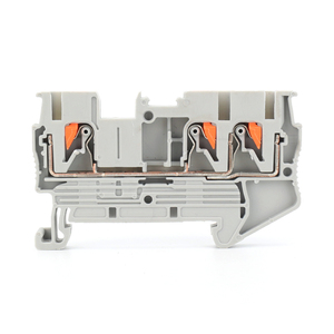 Pt 2.5tw Din-Rail mùa xuân nạp khối thiết bị đầu cuối 1 trong 2 ra Push-in công cụ-ít - Product Image 1
