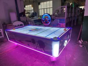 Máquina de Hockey de Aire Curva Operada con Monedas, Juego de Hockey de Aire para Interiores, Máquina de Juegos Arcade Operada con Monedas para Niños - Product Image 3