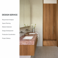 Solution d'aménagement d'espace sur mesure pour toute la maison, style scandinave moderne, avec cuisine intégrée pour projets résidentiels