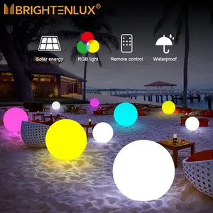 Quintal piscina de luz solar multifuncional, flutuante bola de luz solar jardim, ip67 mini led inteligente 8 rgb cor lâmpada luz solar