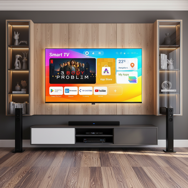 AG OEM/ODM 15-85 Inches 2K/4K HDR Ultra HD FHD LED/OLED Android Smart TV with WiFi
