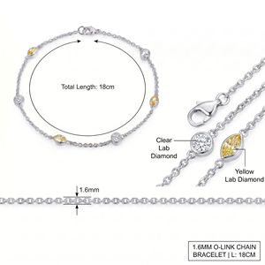 Sofisticada Pulsera de Oro Sólido de 9K/14K/18K con Múltiples Piedras Preciosas y Diamantes de Laboratorio de Colores para un Lujo Diario - Product Image 2
