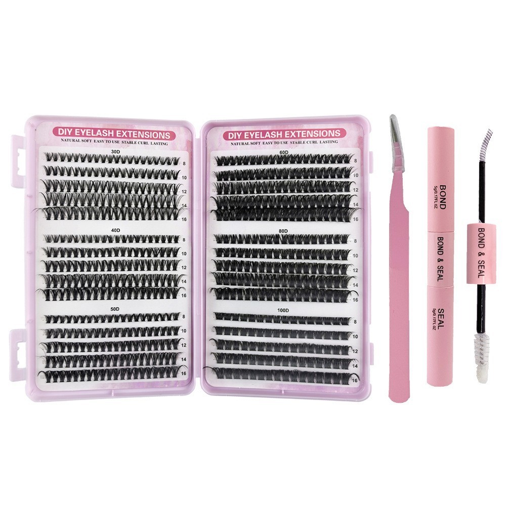 A01 Lash Book avec colle et pince à épiler (emballé avec un sac laser)
