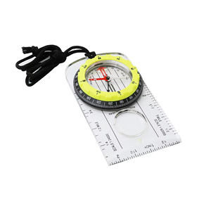Vente chaude de haute qualité carte plaque de base <span class=keywords><strong>boussole</strong></span> avec déclinaison réglable clinomètre loupe pour randonnée randonnée Camp - Product Image 1