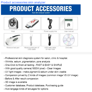 Beco Factory <strong>Price</strong> RGB+UV+PL Digital Skin Detector 8 <strong>Spectrum</strong> Digital <strong>Analyzer</strong> Facial Skin <strong>Analyzer</strong>