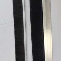 Vente chaude Industrielle Volet Roulant Porte Bande Brosse De Nettoyage En Nylon Brosse Étanche À La Poussière En Alliage D'aluminium Bande D'étanchéité Brosse