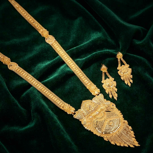 Wholesale 14K 18K 24K Micron Gold Filled Fashion Jewelry, Traditional Design Long Necklaces Set, Forming Long <b>Bridal</b> Jewelry Set - Product Image 1