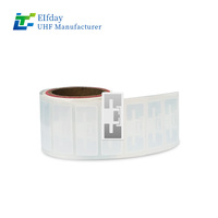 Etiquetas Electrónicas RFID UHF de Grado Industrial Elfday, Chip KM5 de 860-960 MHz, 70x30 mm, Gestión Eficiente de Inventario de Materiales en Rejilla, 6C