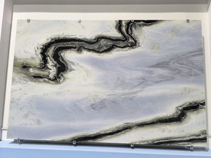 Losas de Cuarzo <span class=keywords><strong>Dalmata</strong></span> Panda Blanco Lasa Macchia Vecchia de Piedra Natural Brasileña para Proyectos - Product Image 2