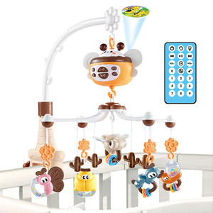 Móvil Musical para Bebés, Juguetes para Cuna, Móvil Infantil con Brazo Colgante y Control Remoto, Juguete de Actividades para Bebés - Product Image 1