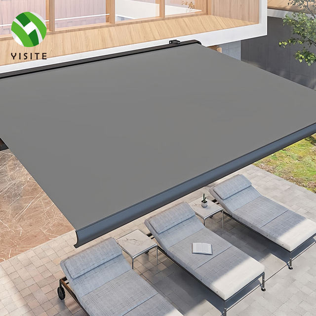 Wholesale Price Outdoor Waterproof PVC Motorized Sunshade Aluminum Folding Arm Retractable Awning with Customized Sizes