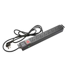 Unidad de Distribución de Energía de 19 Pulgadas 1.5U con 7 o 8 Tomas de Corriente, Tipo Australiano, OEM/ODM Personalizada, Fuente de Alimentación para Racks de Red - Product Image 3