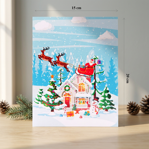 Meilleure Vente : Carte de Vœux 3D Pop-up Ambiance Noël, Artisanat en Papier, Conception Personnalisée Vietnamienne, Découpe Laser, Tendance Actuelle Viet-craft - Product Image 1