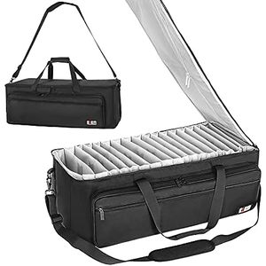 Organisateur de câbles et d'électronique en toile, étui de voyage avec fermeture à glissière, grande capacité, léger, pour les essentiels de voyage des femmes - Product Image 6