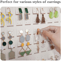 Présentoir mural léger en cuir écologique pour bijoux, badges émaillés, souvenirs, boucles d'oreilles, clous d'oreilles et collection de revers