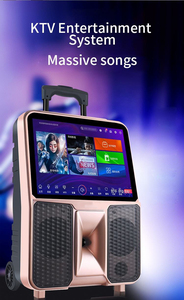 Altavoz portátil <span class=keywords><strong>para</strong></span> exteriores más vendido CQA, reproductor de fiesta de <span class=keywords><strong>Karaoke</strong></span> inalámbrico con pantalla inteligente de 14,1 pulgadas, compatible con pantalla de letras HD - Product Image 6