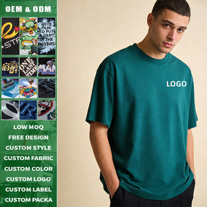 Camiseta Personalizada Premium de 230 g/m², 100% Algodón, Tejido de Punto, Hombros Caídos, Estilo Hip Hop Urbano, Unisex, Casual, Verano - Product Image 1
