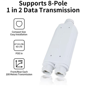 PoE-Verstärker für große Entfernungen, 1 Eingang, <span class=keywords><strong>2</strong></span> Ausgänge, 100 Mbit/s, wasserdicht - Product Image 6