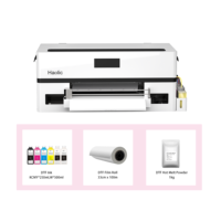 Haolic Imprimante DTF Rose 13 Pouces Imprimante DTF 30cm Pet Film Impression T-shirt Machine Textile Avec XP600 Tête Imprimante DTF