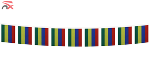 Nouveau produit de Chine : Guirlande de drapeaux de l'île <span class=keywords><strong>Maurice</strong></span> en polyester pour la décoration des fêtes - Product Image 3